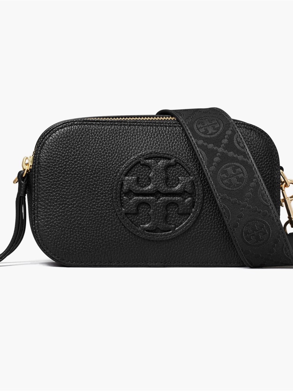 Tory Burch Black mini miller crossbody bag like new